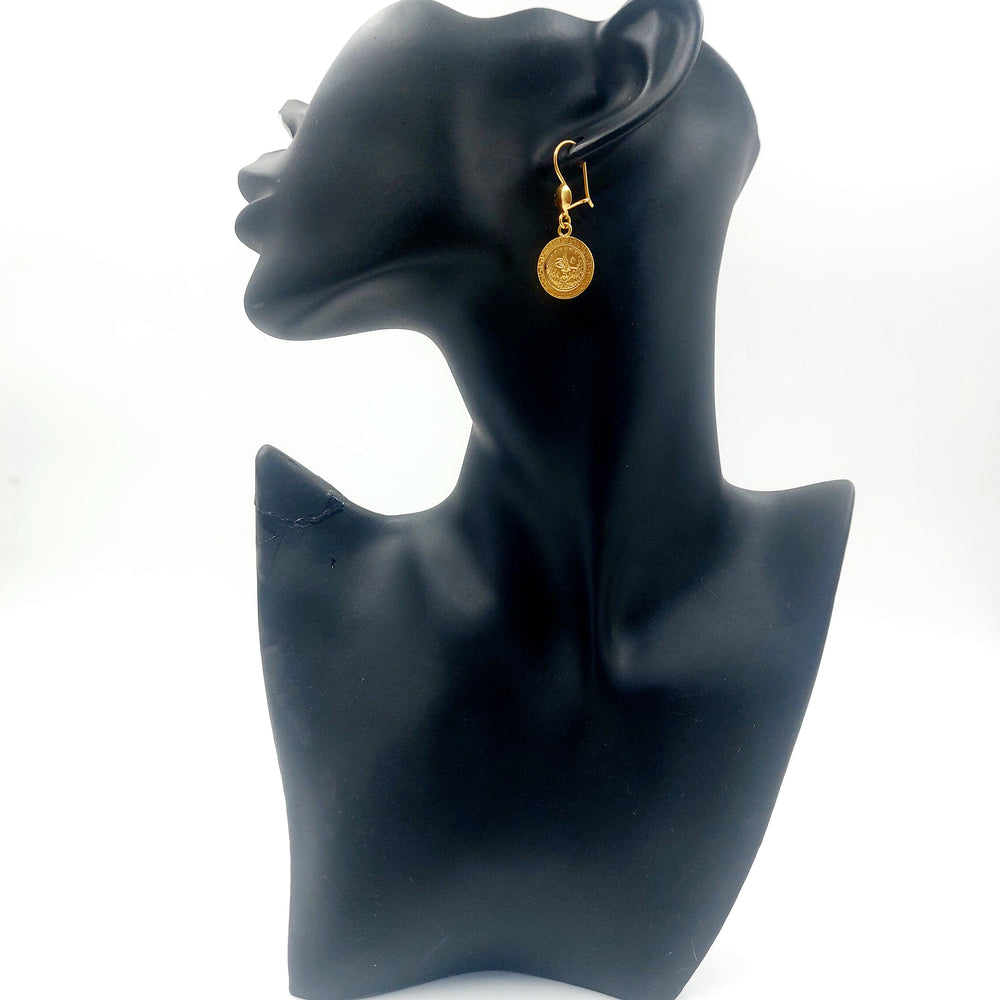 21K حلق رشادي مينا-مجوهرات الشيخ سعيد-Saeed Jewelry 