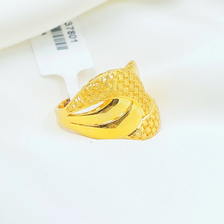 21K خاتم اكسترا-مجوهرات الشيخ سعيد-Saeed Jewelry 