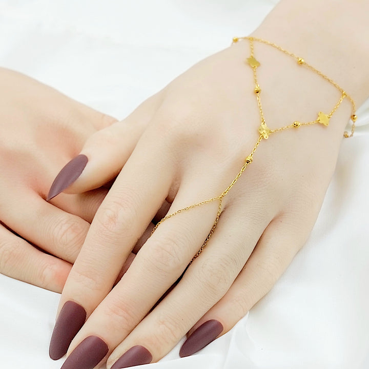 21K كف وردة-مجوهرات الشيخ سعيد-Saeed Jewelry 