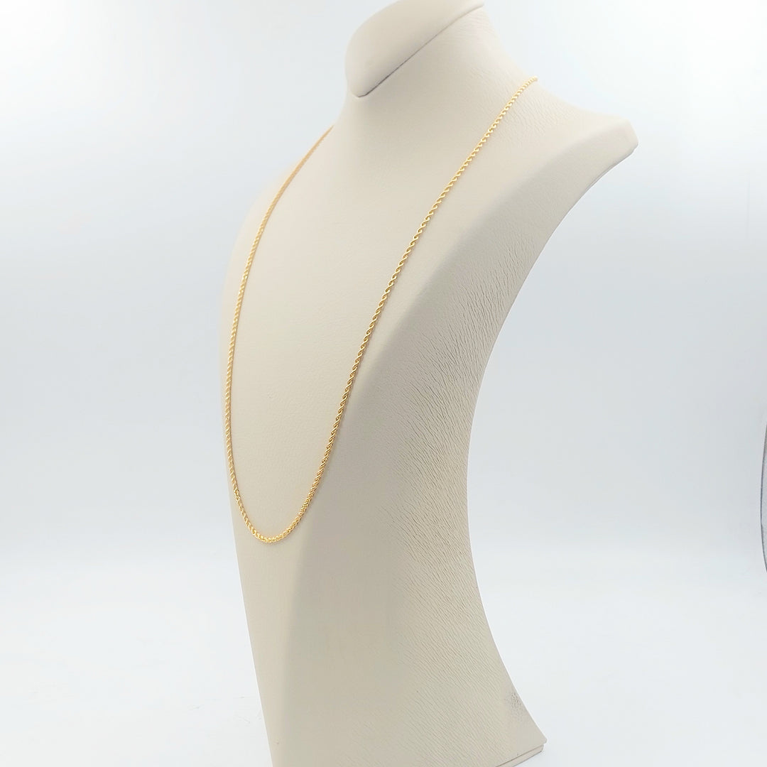 21K سنسال جدل 2.5mm-مجوهرات الشيخ سعيد-Saeed Jewelry 