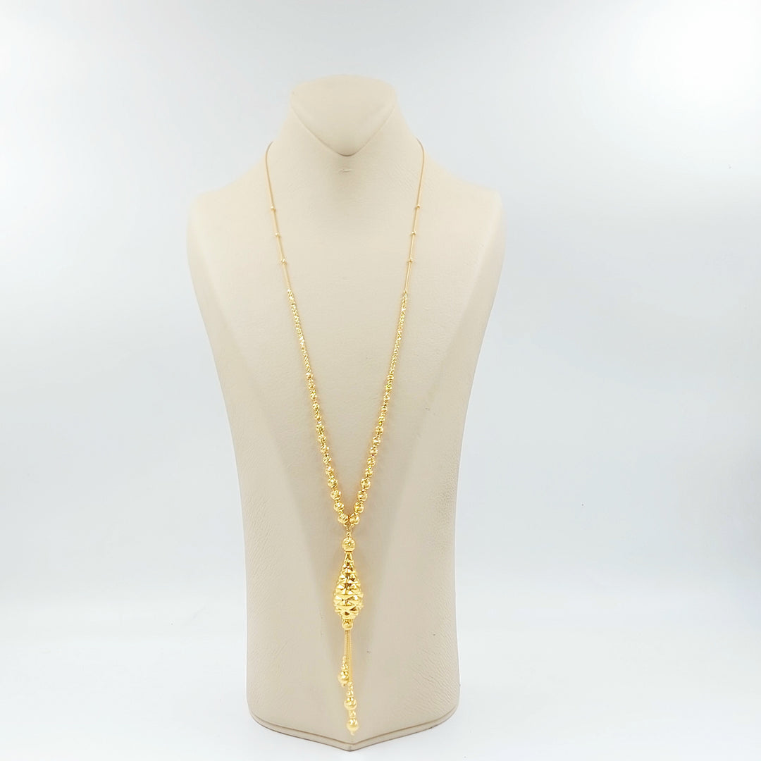 21K عقد مسبحة اكسترا-مجوهرات الشيخ سعيد-Saeed Jewelry 