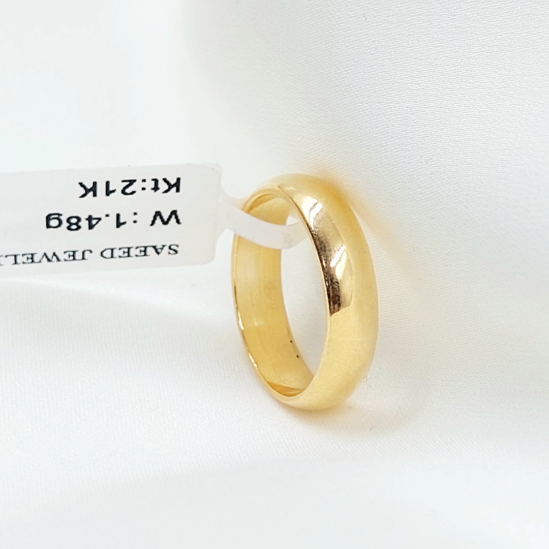 21K ذبلة سادة رفيع-مجوهرات الشيخ سعيد-Saeed Jewelry 