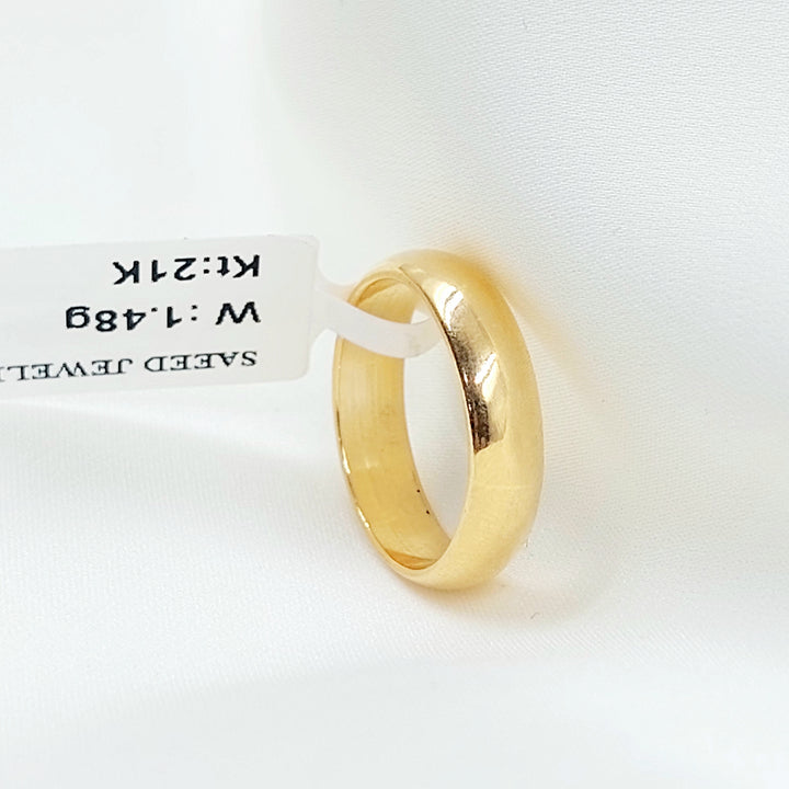 21K ذبلة سادة رفيع-مجوهرات الشيخ سعيد-Saeed Jewelry 