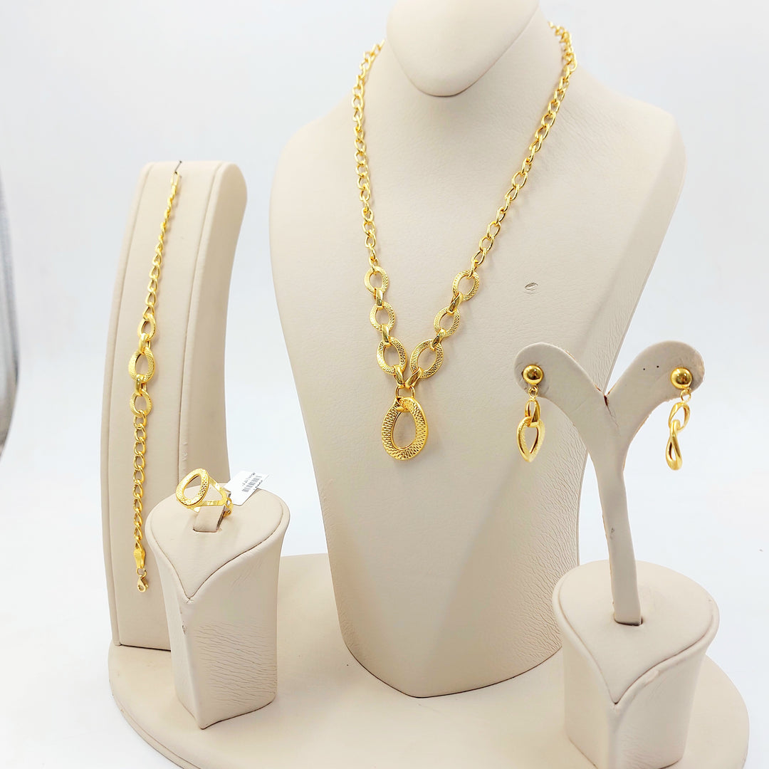 21K طقم جنزير-مجوهرات الشيخ سعيد-Saeed Jewelry 