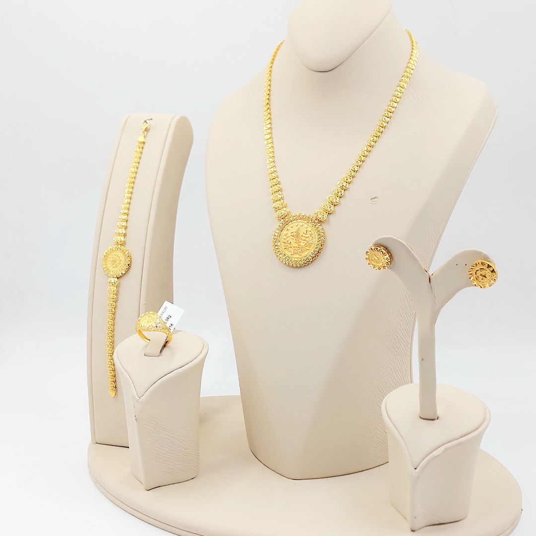 21K طقم رشادي اكسترا-مجوهرات الشيخ سعيد-Saeed Jewelry 