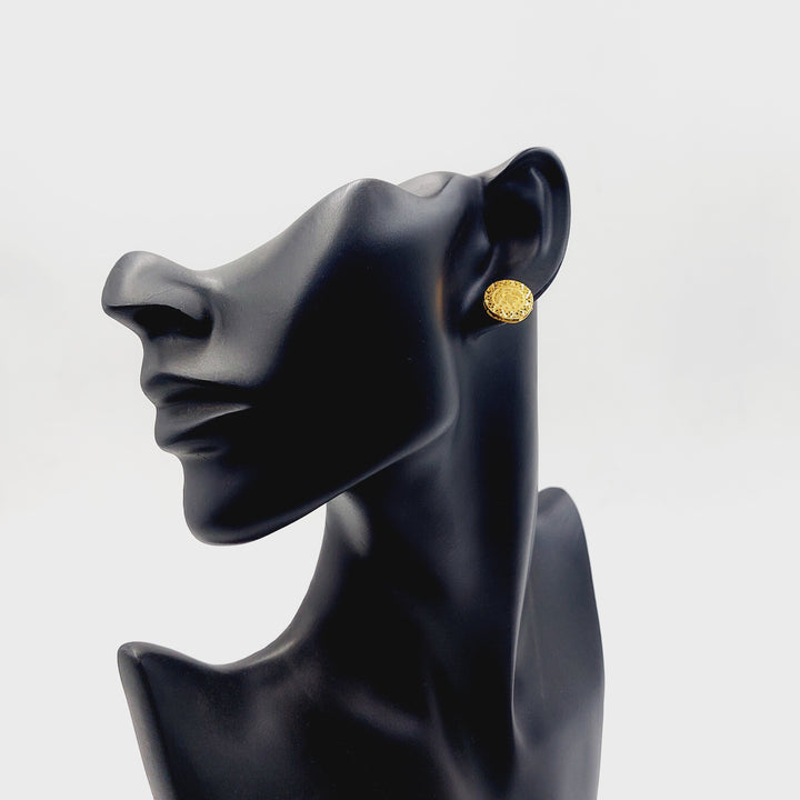 21K حلق رشادي-مجوهرات الشيخ سعيد-Saeed Jewelry 