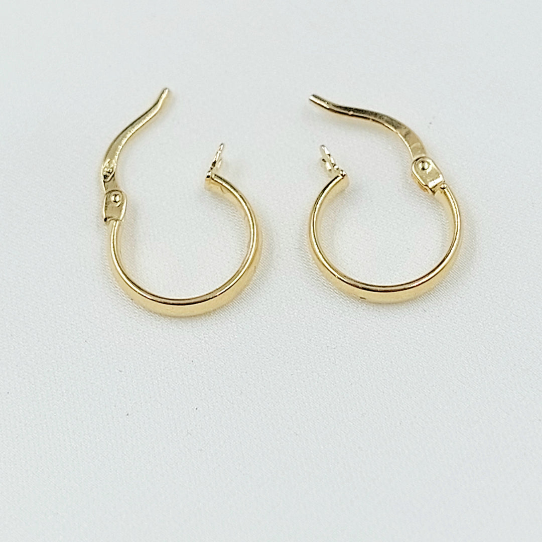 18K حلق ذبلة اطفال-مجوهرات الشيخ سعيد-Saeed Jewelry 