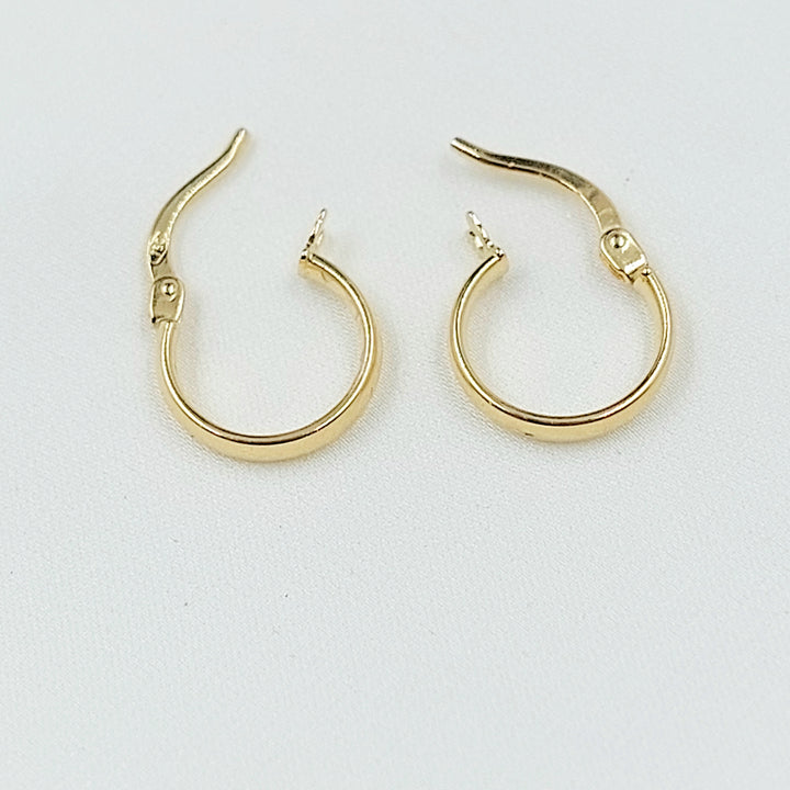 18K حلق ذبلة اطفال-مجوهرات الشيخ سعيد-Saeed Jewelry 