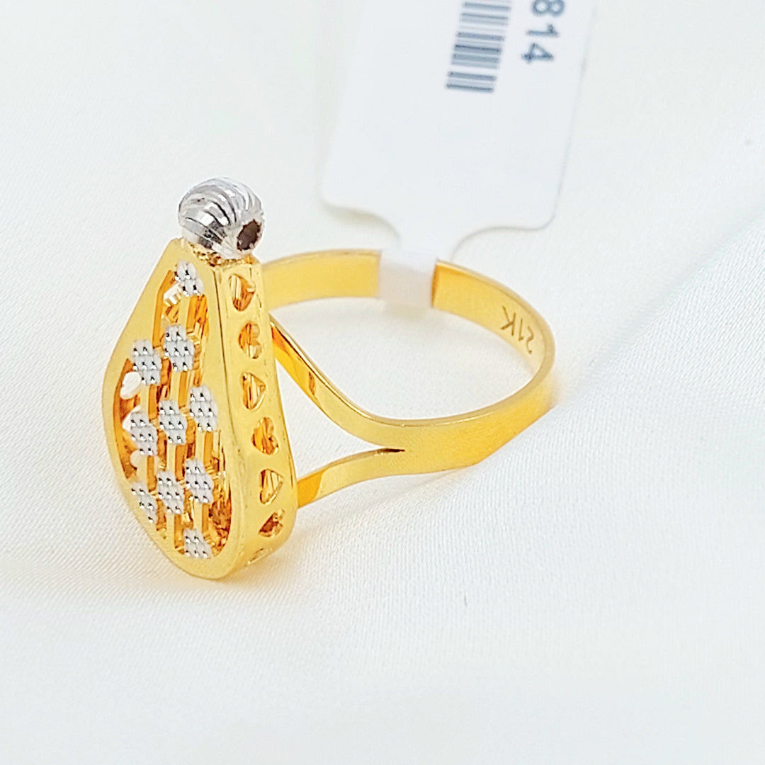 21K خاتم اكسترا-مجوهرات الشيخ سعيد-Saeed Jewelry 