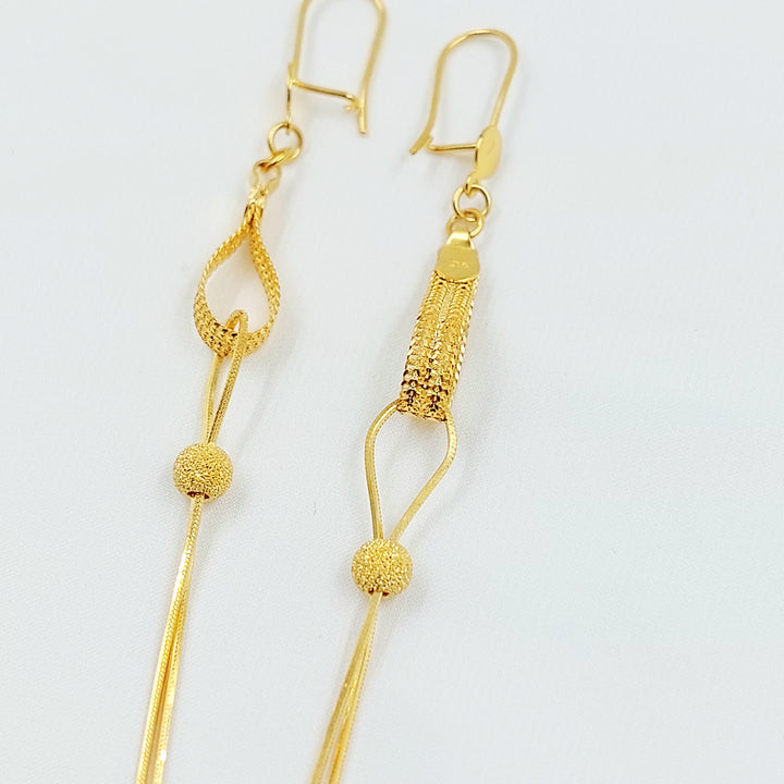 21K حلق فانسي اكسترا-مجوهرات الشيخ سعيد-Saeed Jewelry 