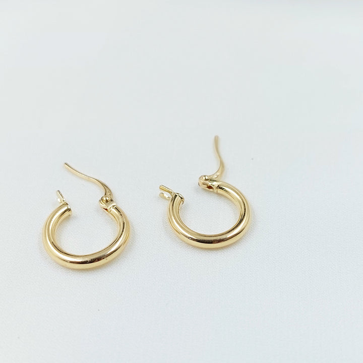 18K حلق ذبلة اطفال-مجوهرات الشيخ سعيد-Saeed Jewelry 